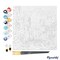 Figured'Art Mini Paint by Numbers Kit for Adults with Frame Travel Poster New York City Small format 8"x8" - Craft Art Painting DIY Canvas Already Stretched on a Wooden Frame